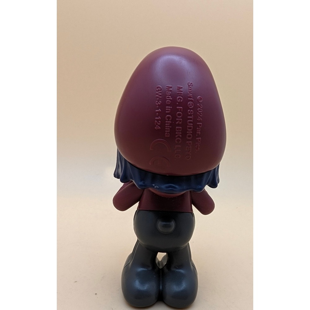 Smurfs Spy Smurf Figure 2024 Burger King BKC LLC Toy Binoculars Maroon Hat Mask - Picture 2 of 2